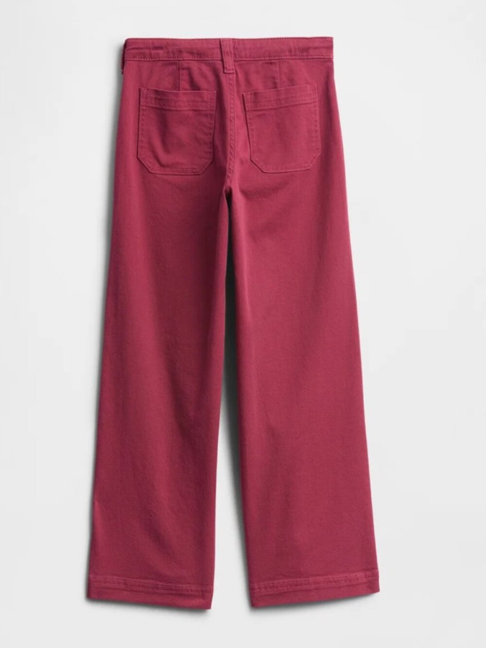 NWT Gap Girls Wide-leg High Rise Jeans Dark Pink Size 12 - Picture 2 of 6